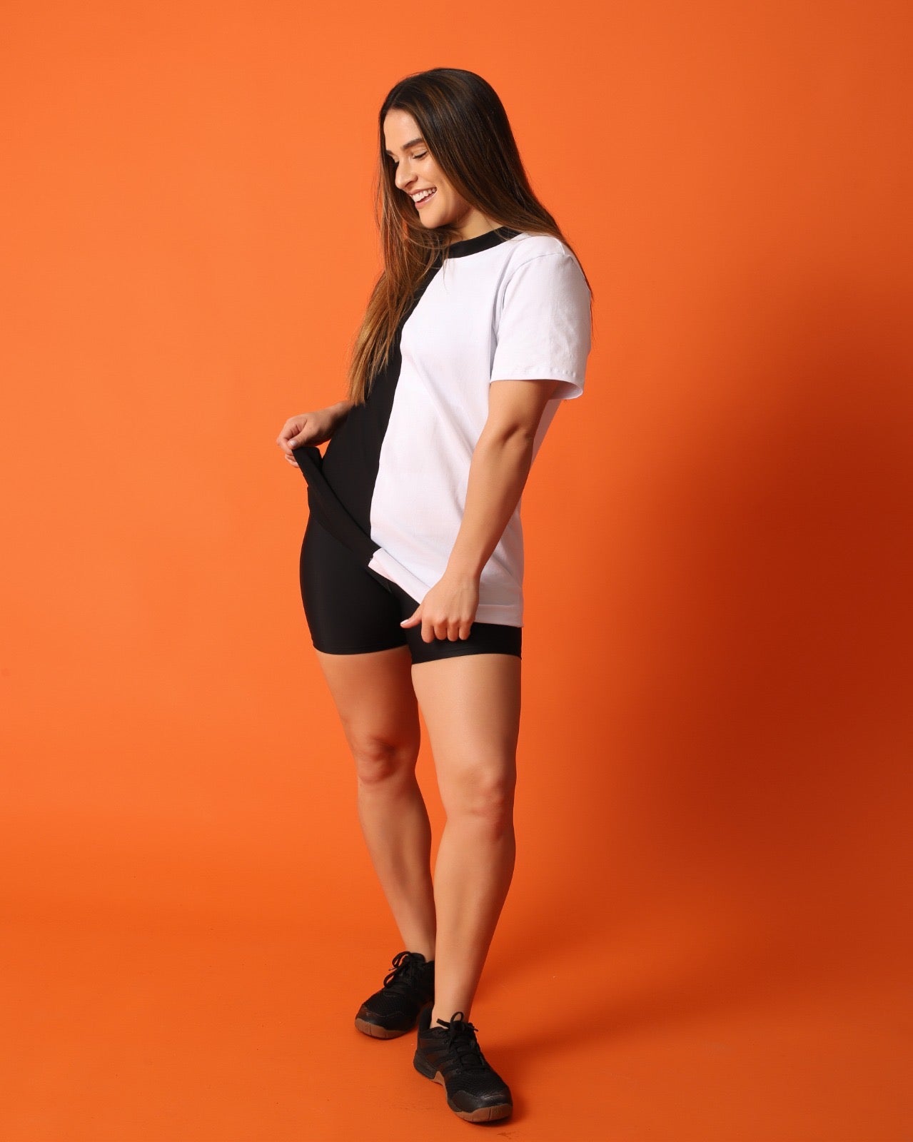 T-Shirt Oversize Negro y Blanco