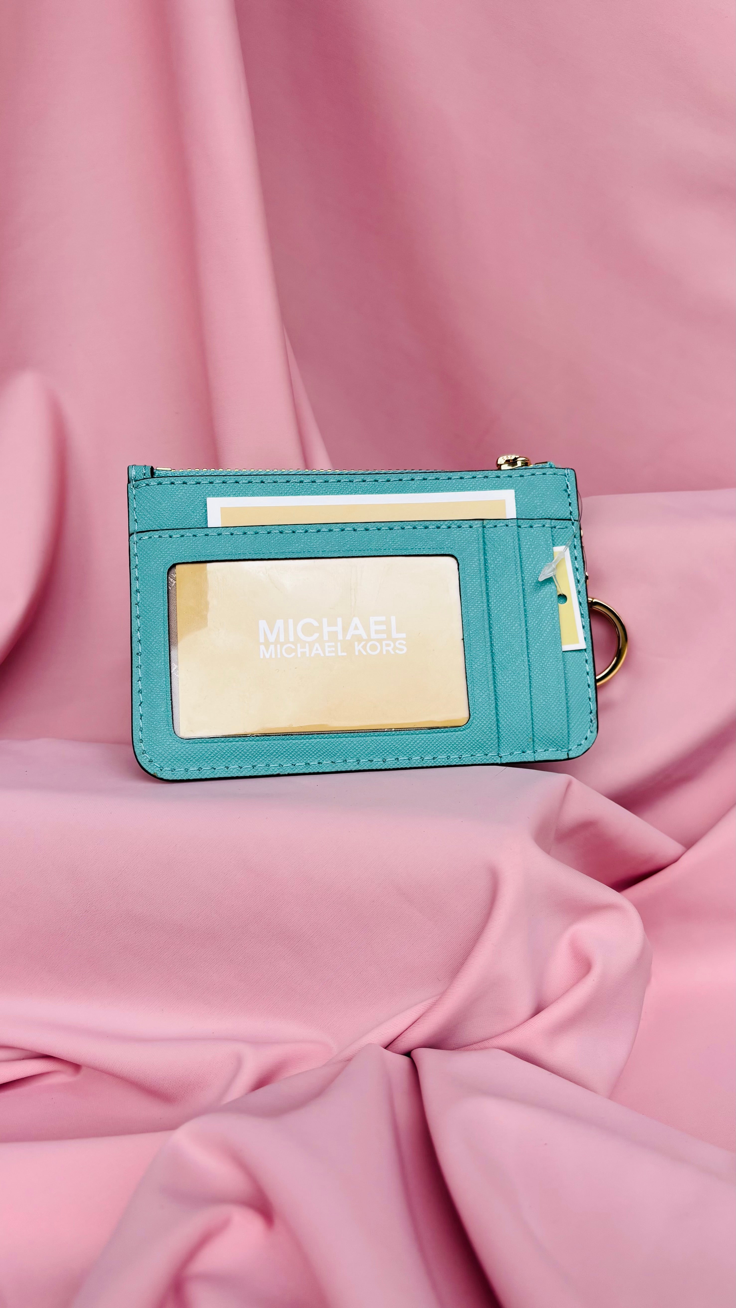 Tarjetero Michael Kors Turquesa
