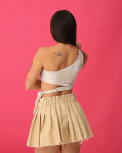 Top Athena Blanco con Dorado