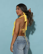 Cargar imagen en el visor de la galería, Top Gabriela Fusia Amarillo
